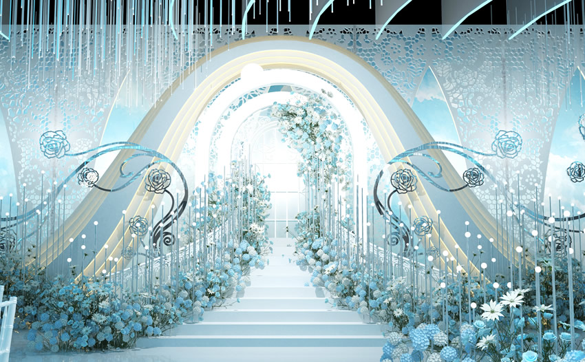 山城釡香烙馍村水晶厅效果展示